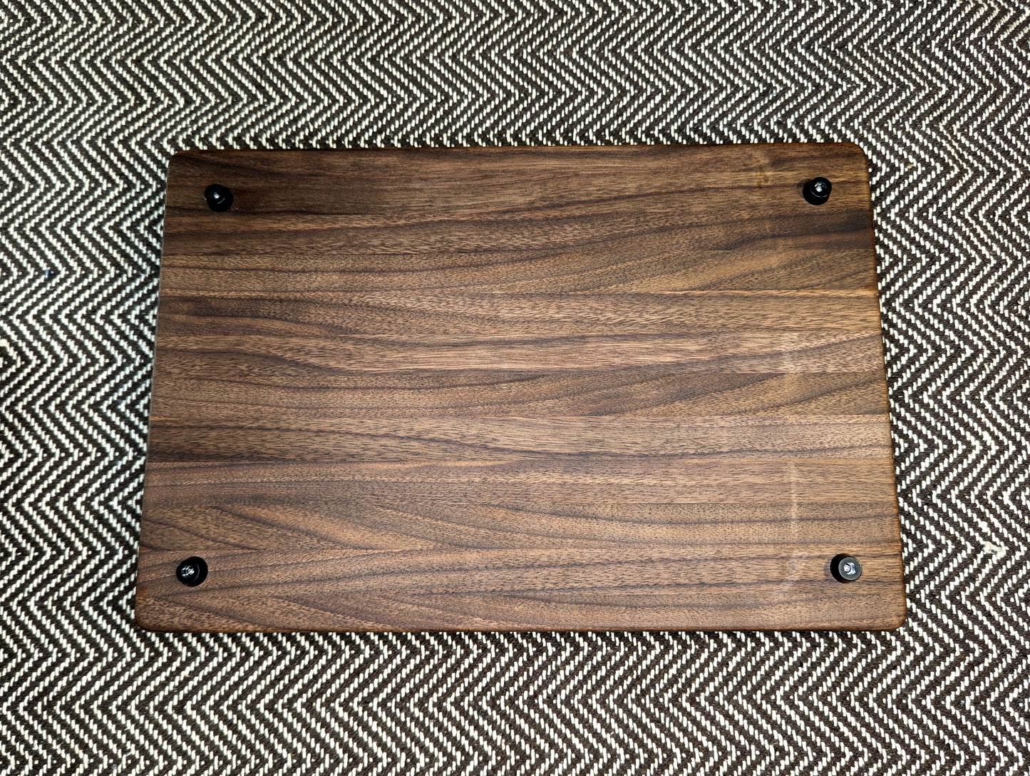 Autumn Project - Walnut Edge-Grain with Pumpkin Inlay (Happy Accident Discount)