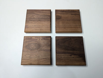Walnut Coasters - Set of 4 - Happy Accident
