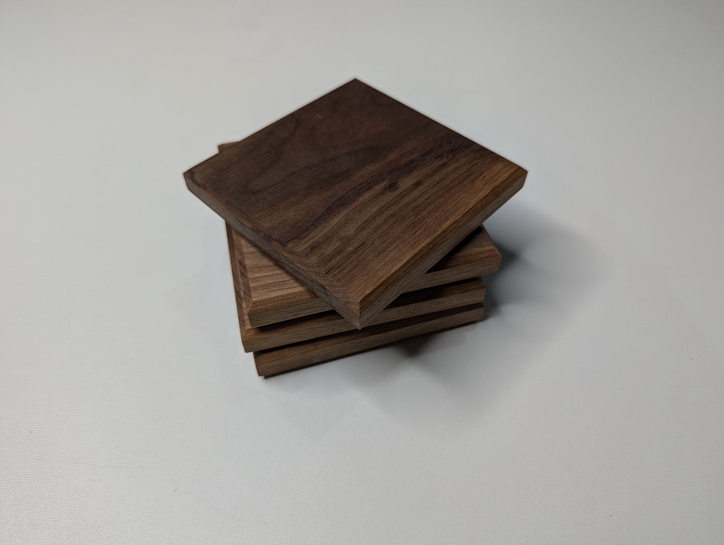 Walnut Coasters - Set of 4 - Happy Accident
