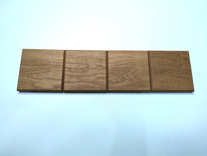 Solid Hardwood Coasters - Set of 4