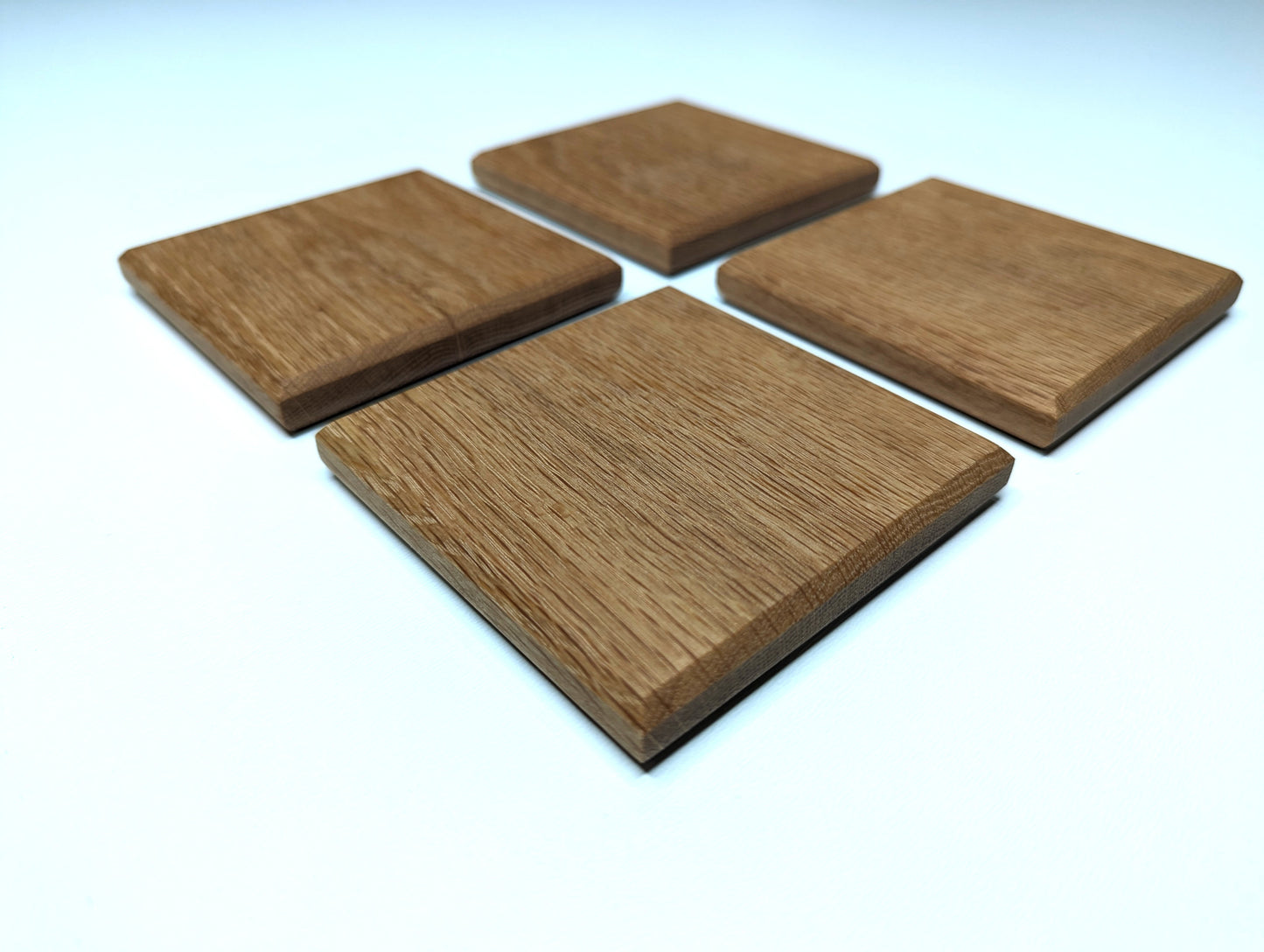 Solid Hardwood Coasters - Set of 4