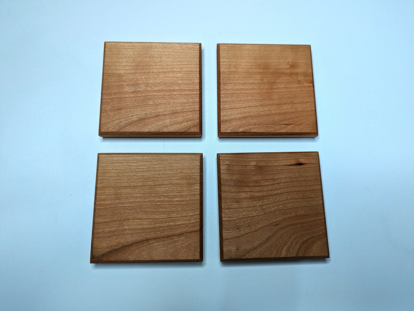 Solid Hardwood Coasters - Set of 4