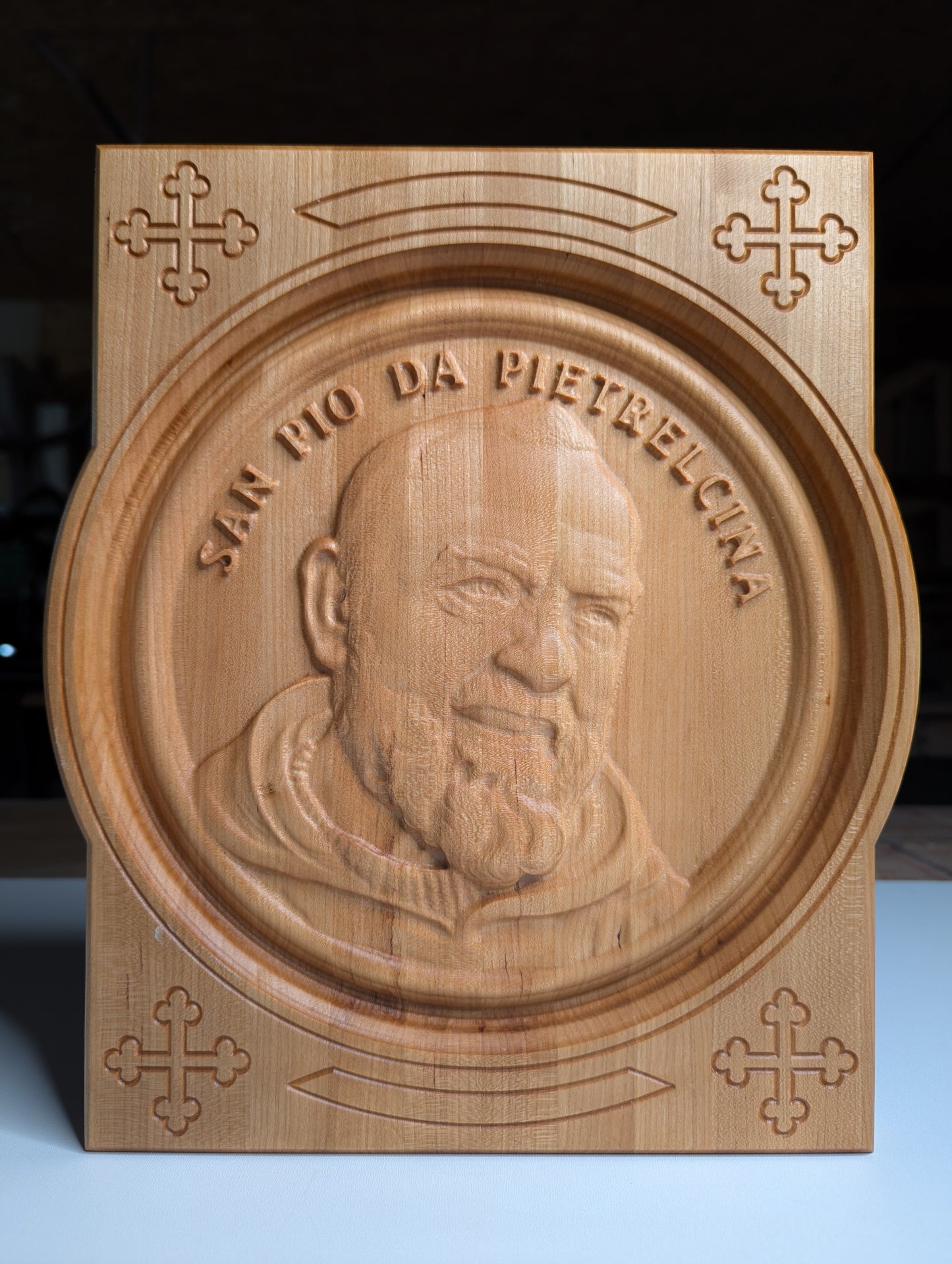 St. Pio of Pietrelcina - Hand finished CNC Carved