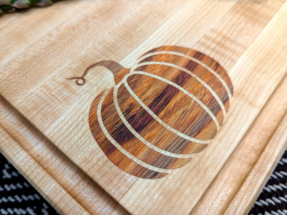 Autumn Project - Edge-Grain with Pumpkin Inlay