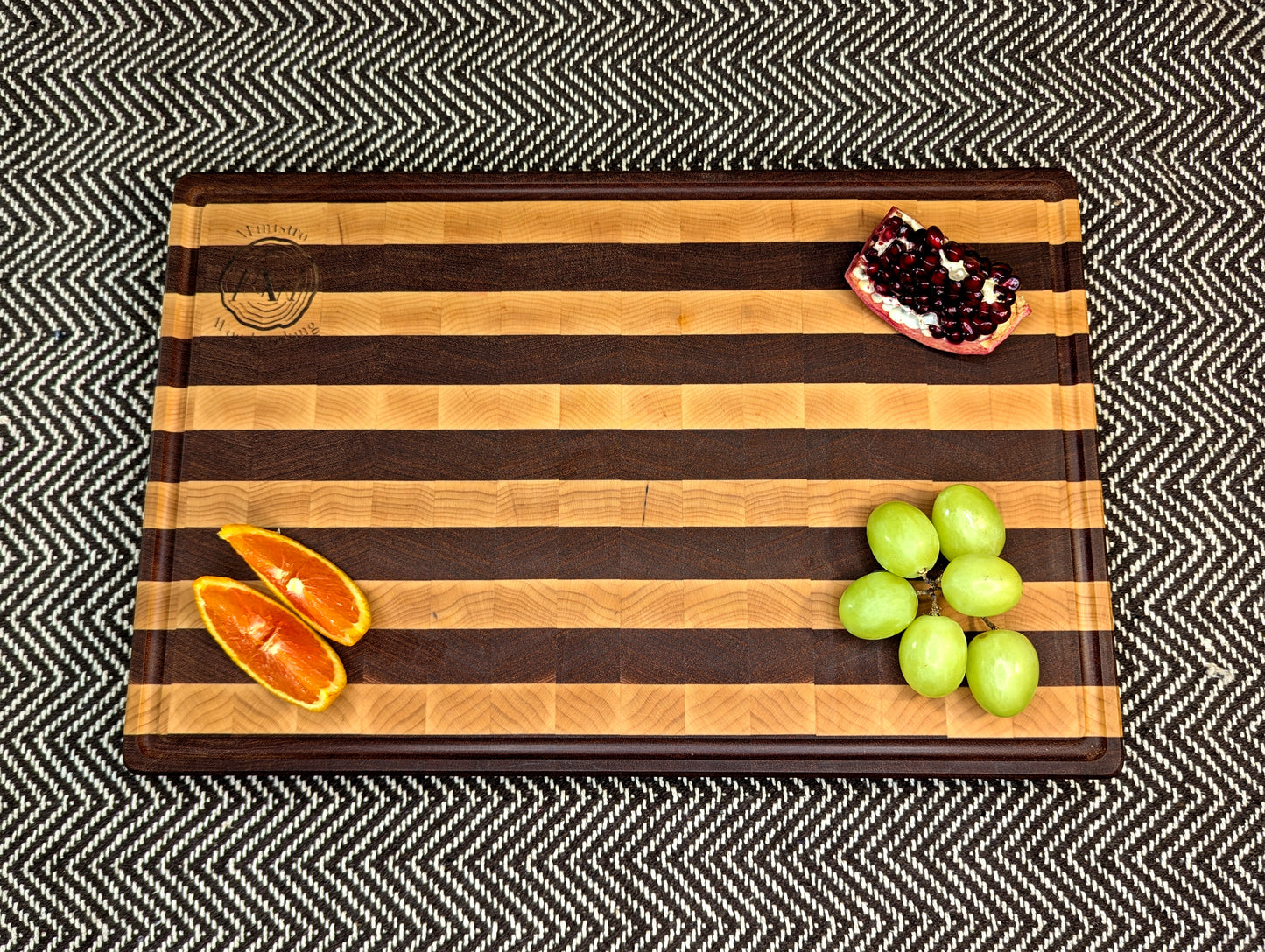 M Maple and Sapele End-Grain - Happy Accident