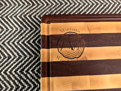 M Maple and Sapele End-Grain - Happy Accident